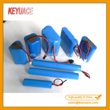 Pek Bateri Biru PVC Tube Pengecutan Haba